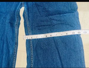 High-Waisted Wide Leg Denim Jeans