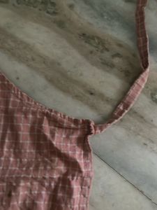 Checkered Apron - Pink