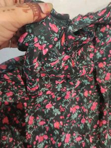 Floral Print Midi Skirt