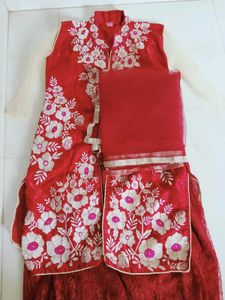 Beautiful Red Embroidered Lehenga Choli
