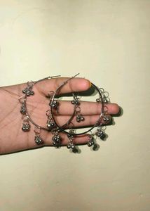 Hoop Earrings with Charms