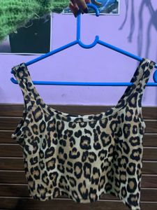 Leopard Print Crop Top