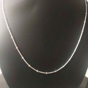 RSG91 Pure Silver dot Snack 🥨 Chain  20".