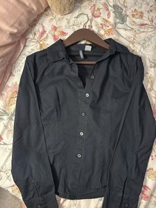 H&M Black Button Down Shirt