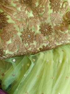 Pista Green Princess Gown