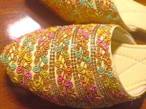 Embroidered Ethnic Slip-On Flats