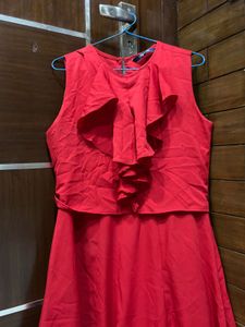 Red Ruffle Dress