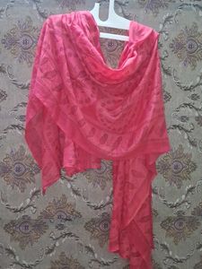 Pretty Pink Printed Scarf