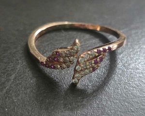 Gorgeous ombre ring 925 silver Adjustable