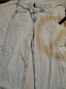 H&M Light Wash Wide Leg Jeans
