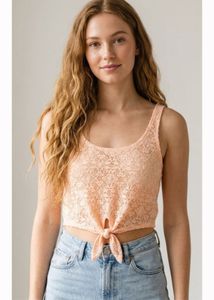 cute Lace imported Crop Top