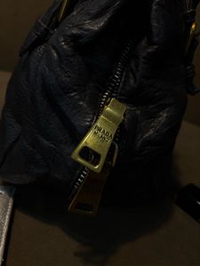 Prada Black Leather Hobo Bag