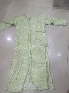 Light Green Printed Kurta