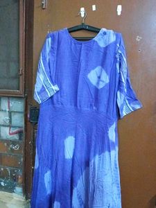 Beautiful Blue Tie-Dye Kurta