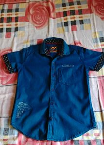Boy's Blue Casual Shirt