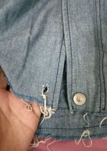 Denim Hooded Jacket