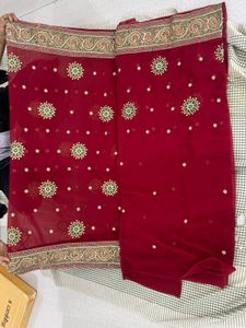 Saree With Heavy Work