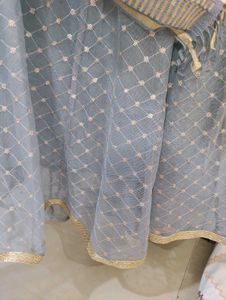 Ateesa Grey Skirt With Sequence Work