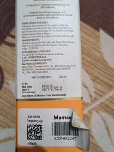 Mamaearth Glow Serum Foundation