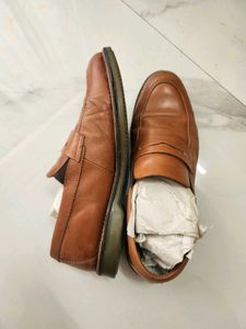 BATA - Men's Brown Leather Loafers