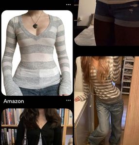 printerest fitted stripped sweater top