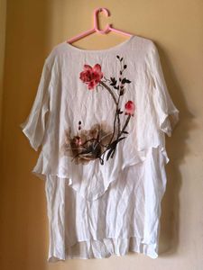 Boho Floral Tunic Top