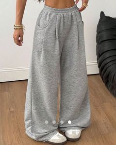 Grey Wide Leg Sweatpants