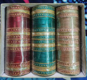 Beautiful Set of 3 Metal Bangles
