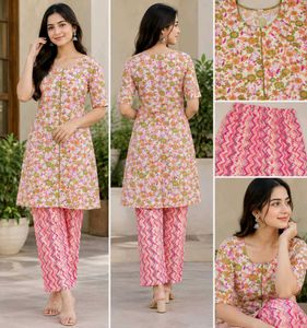 Floral Print Kurta Set with Pants