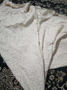luxurious off White Chikankari meterial