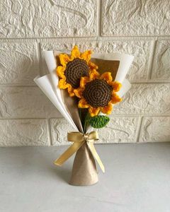 Crocheted Sunflower Bouquet
