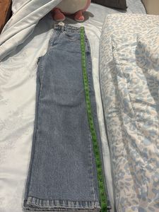 Light Wash Wide Leg Denim Jeans