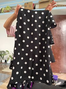 Black Polka Dot Ruffle Dress
