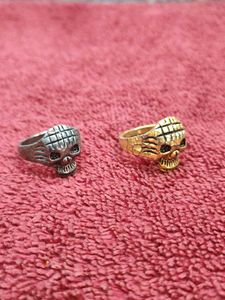 Skull Rings - Silver &amp; Gold Tone