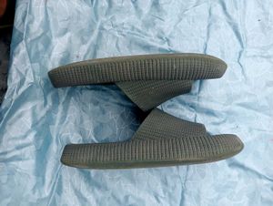 Modernist Olive Green Slides