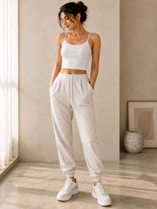 Comfortable Light Beige Joggers