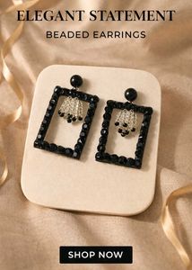 Elegant Beaded Statement Earrings