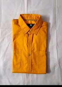 Men's Orange Casual Shirt