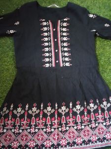 Etiquette Brand Short Kurti Cum Top