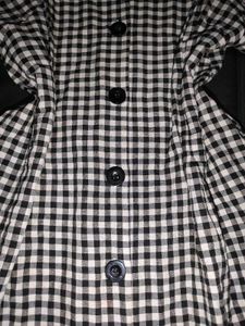 Black &amp; White Gingham Dress