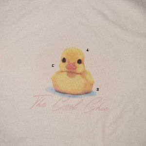 Cute Duck Graphic Crop Top