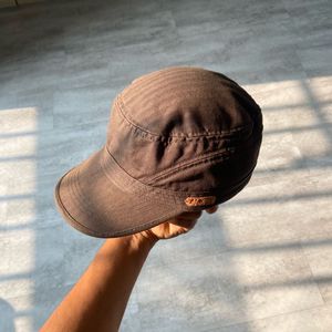 Polham Flat Top Brown Cadet Cap