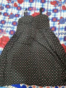 Black Floral Print Sundress