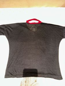 Dark Grey V-Neck T-Shirt