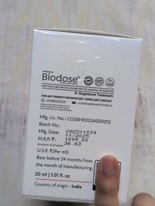 Biodose 0.3% Retinol Face Serum