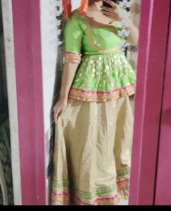 Designer Green Lehenga Choli Set