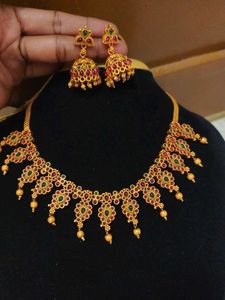 necklace with earrings