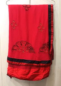 Red Soft Saree