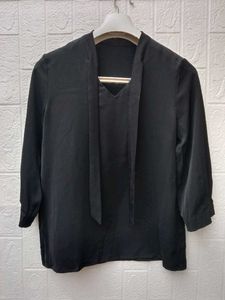 New with tag Pinterest Korean Elegant Black Tie Ne