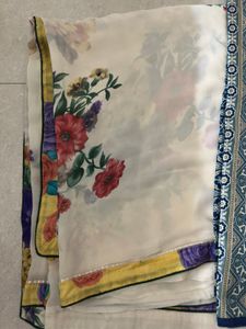 Elegant Floral Print Saree